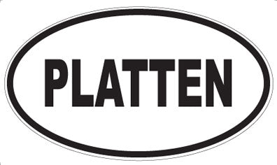 PLATTEN - Oval Sticker