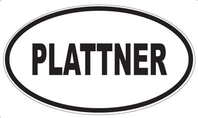 PLATTNER - Oval Sticker