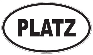 PLATZ - Oval Sticker