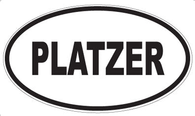 PLATZER - Oval Sticker