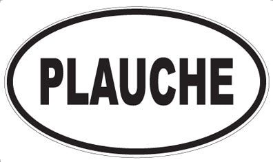 PLAUCHE - Oval Sticker