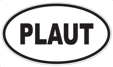 PLAUT - Oval Sticker