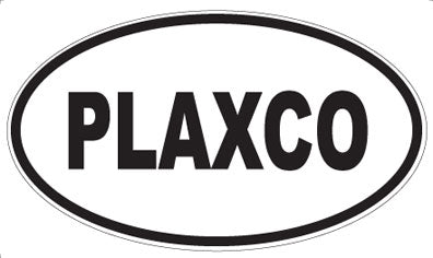 PLAXCO - Oval Sticker