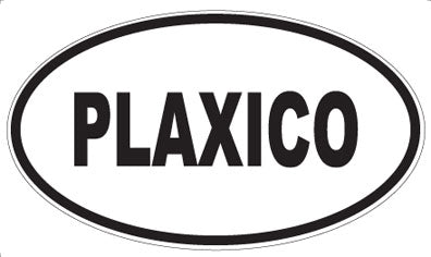 PLAXICO - Oval Sticker