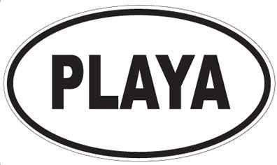 PLAYA - Oval Magnet