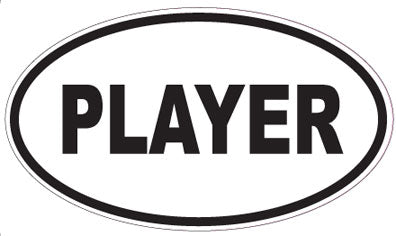 PLAYER - Oval Sticker