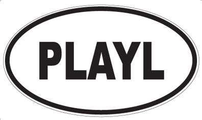 PLAYL - Oval Sticker