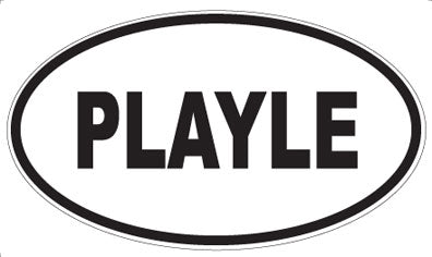 PLAYLE - Oval Sticker