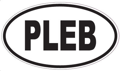 PLEB - Oval Sticker