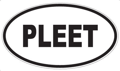 PLEET - Oval Sticker