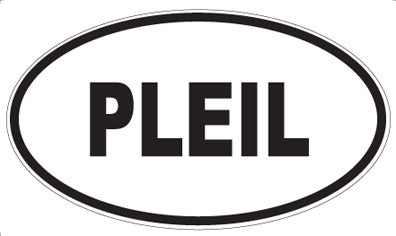 PLEIL - Oval Sticker