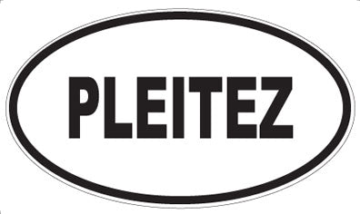 PLEITEZ - Oval Sticker