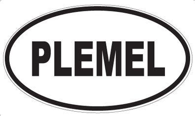 PLEMEL - Oval Sticker