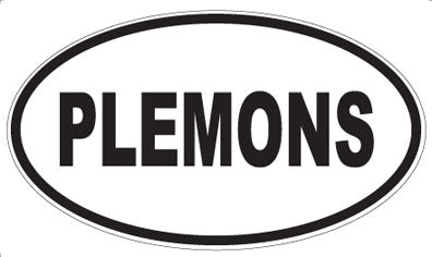 PLEMONS - Oval Sticker