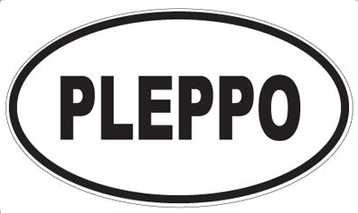 PLEPPO - Oval Sticker