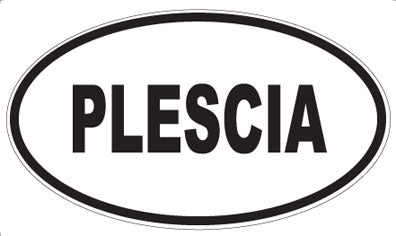 PLESCIA - Oval Sticker