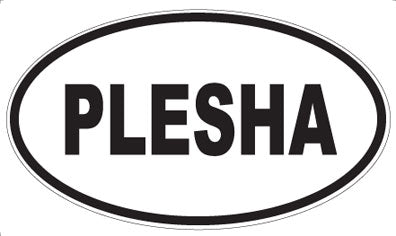 PLESHA - Oval Sticker