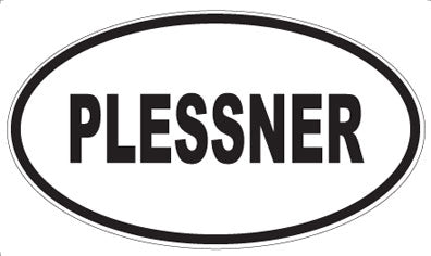 PLESSNER - Oval Sticker