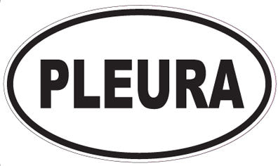 PLEURA - Oval Sticker