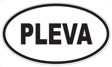 PLEVA - Oval Sticker