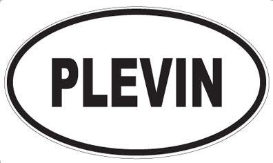 PLEVIN - Oval Sticker
