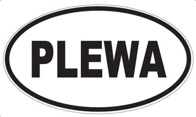 PLEWA - Oval Sticker