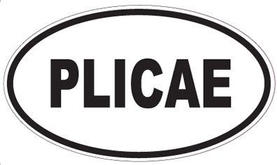 PLICAE - Oval Sticker
