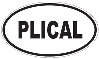 PLICAL - Oval Sticker