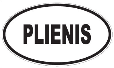 PLIENIS - Oval Sticker