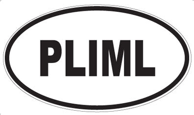 PLIML - Oval Sticker