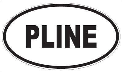 PLINE - Oval Sticker