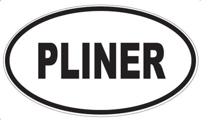 PLINER - Oval Sticker