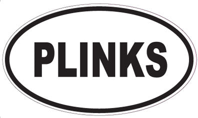 PLINKS - Oval Sticker