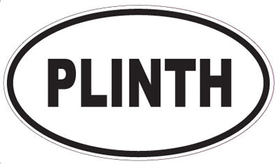 PLINTH - Oval Sticker