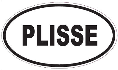 PLISSE - Oval Sticker