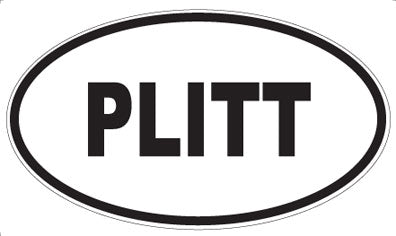 PLITT - Oval Sticker