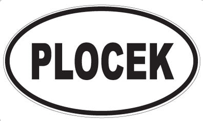 PLOCEK - Oval Sticker