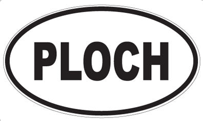 PLOCH - Oval Sticker
