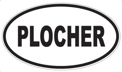 PLOCHER - Oval Sticker