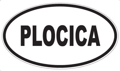 PLOCICA - Oval Sticker