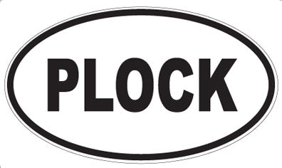 PLOCK - Oval Sticker