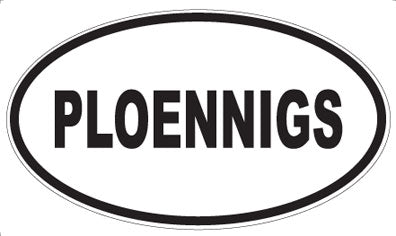 PLOENNIGS - Oval Sticker