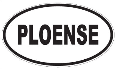 PLOENSE - Oval Sticker
