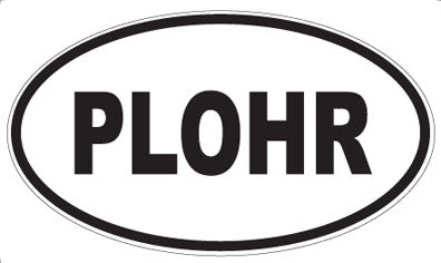 PLOHR - Oval Sticker