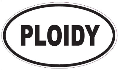 PLOIDY - Oval Sticker