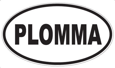 PLOMMA - Oval Sticker