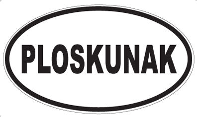 PLOSKUNAK - Oval Sticker