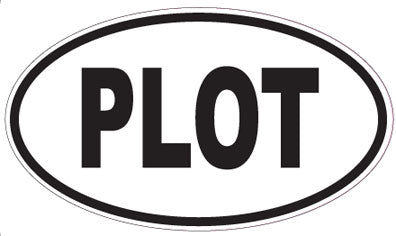 PLOT - Oval Sticker
