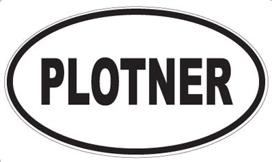 PLOTNER - Oval Sticker