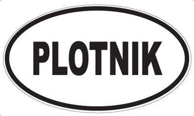 PLOTNIK - Oval Sticker